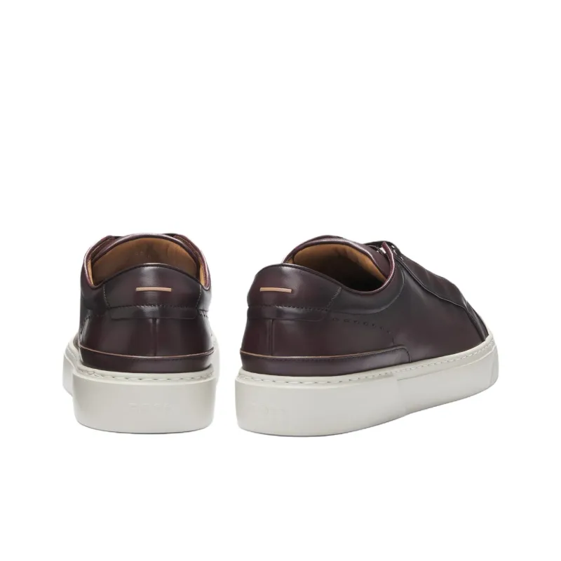 HUGO BOSS Gary Low Top Skateboard Shoes Men's Dark Red-3