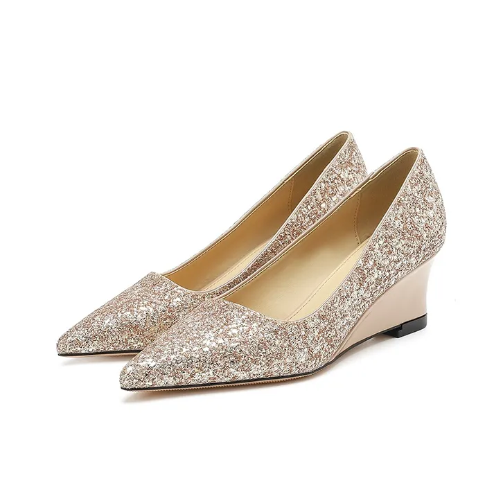 Lan Miao Wedge Heel High Heels Women's-1