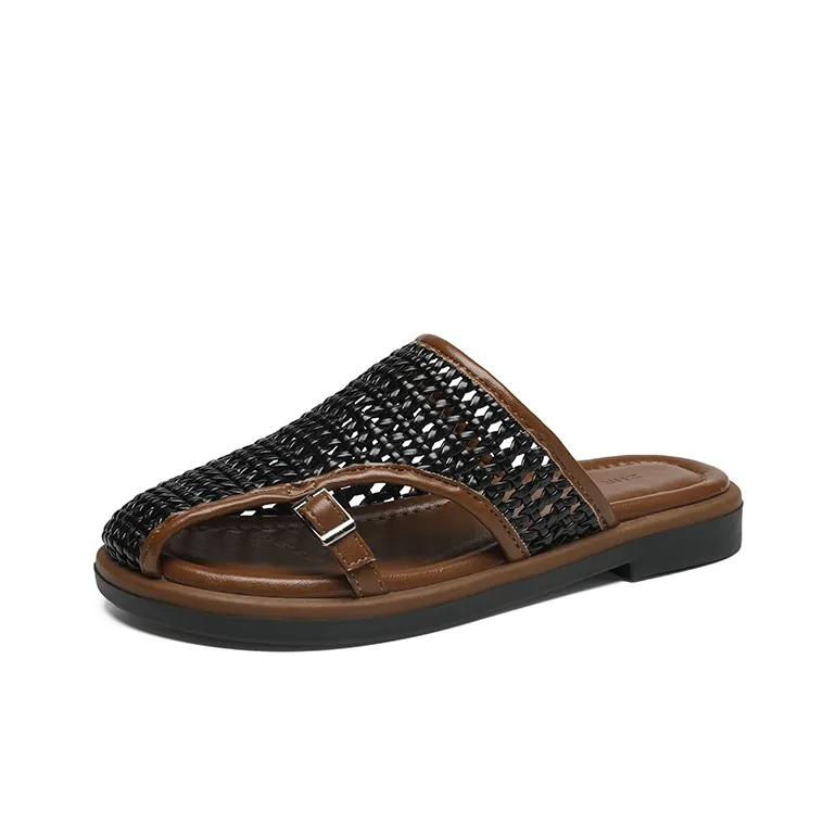 ZHR Rubber Sole Slip Resistant Closed Toe Slippers Women's-1