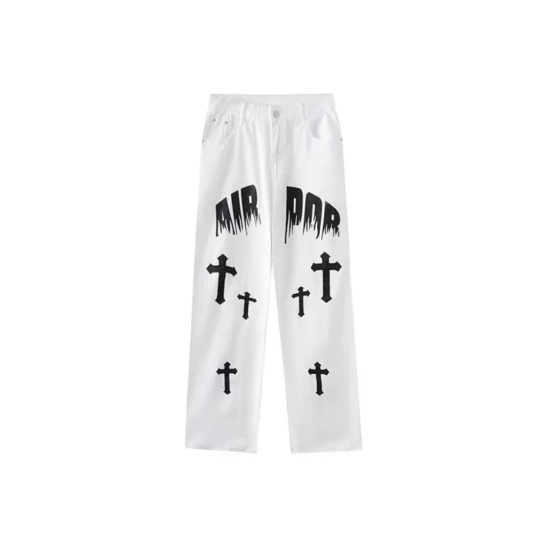 ZYKY Jeans Unisex White-0