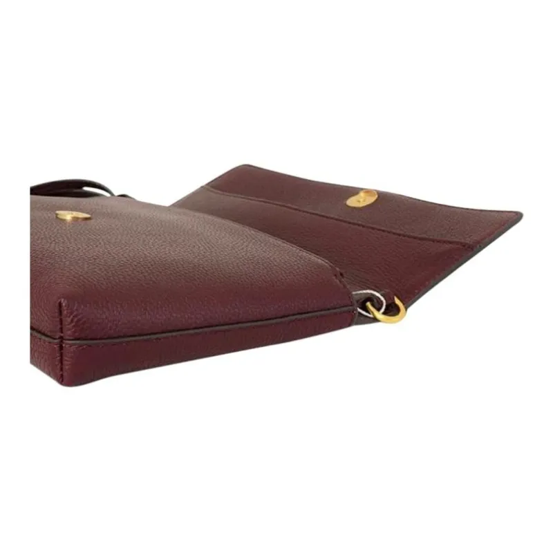 TORY BURCH Cow Leather Crossbody Bag, Shoulder Bag Trumpets Women's Burgundy-4