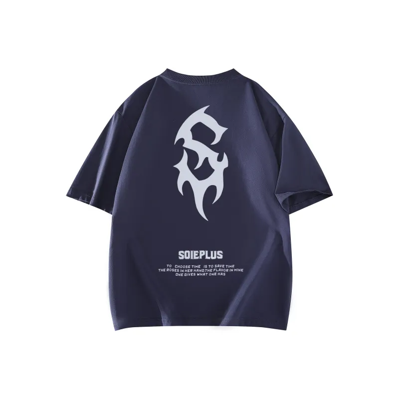 SOIE T-Shirts Unisex Navy Blue-0