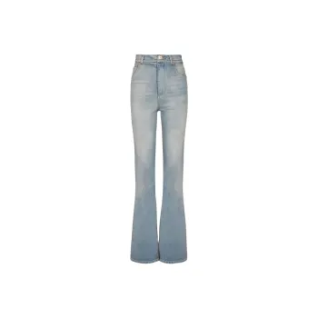 BALMAIN SS25 Jeans Women's Light Blue