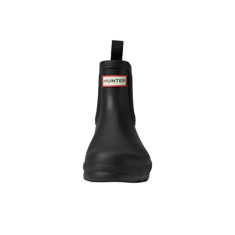 HUNTER Short Chelsea Boots Women's Black-2