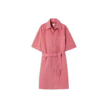 Bottega Veneta Short Sleeved Dress Women's Pink