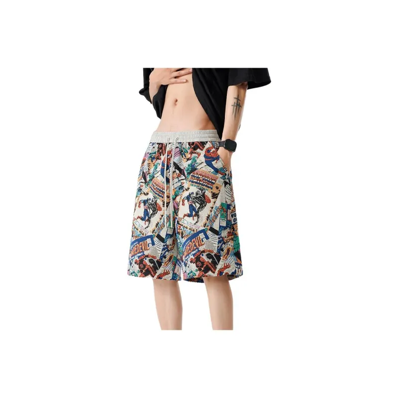 JIMI&JONS Casual Shorts Unisex Cartoon-1
