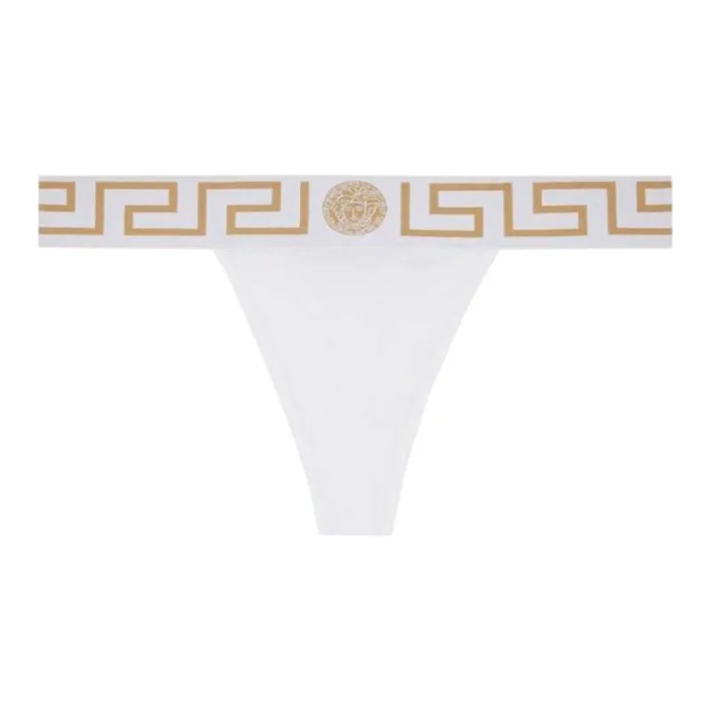 Greca Border Stretched Thongs-0