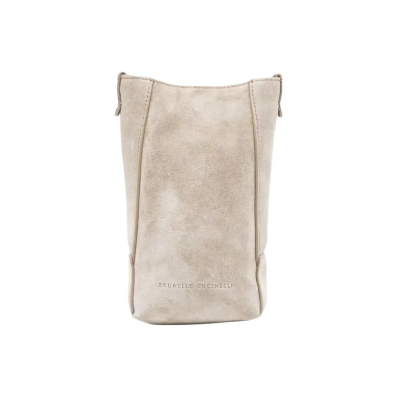Brunello Cucinelli Suede Shoulder Bag-0