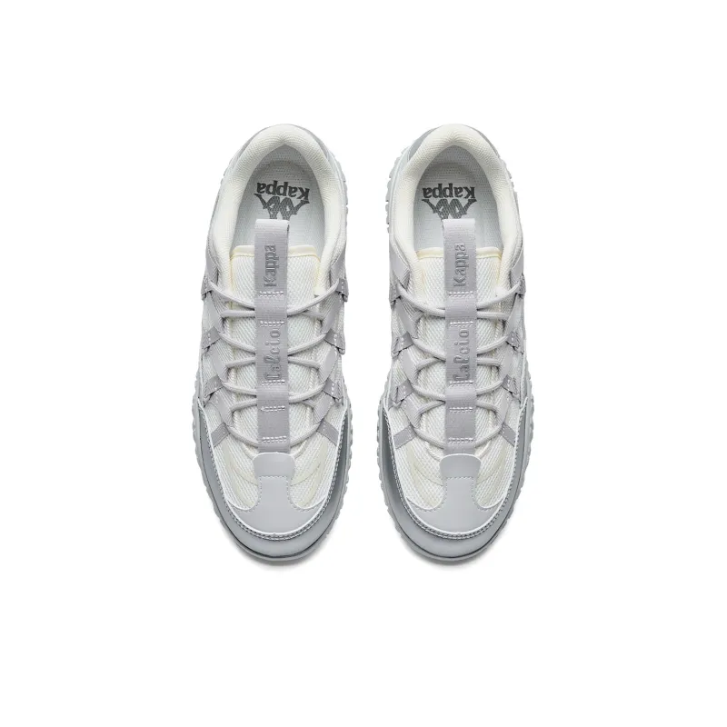 Kappa Non slip Lightweight Low Top Running Shoes Women's Gray Silver-3