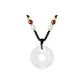 Chinese Auspicious Animal Peaceful Buckle Necklace[Black Cord]