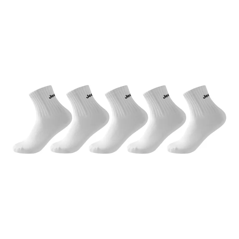 Jeep Mid Calf Socks Unisex 5 Pack-25