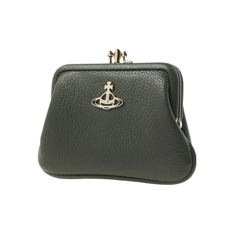 Vivienne Westwood Leather Wallet Women's Olive Green-2