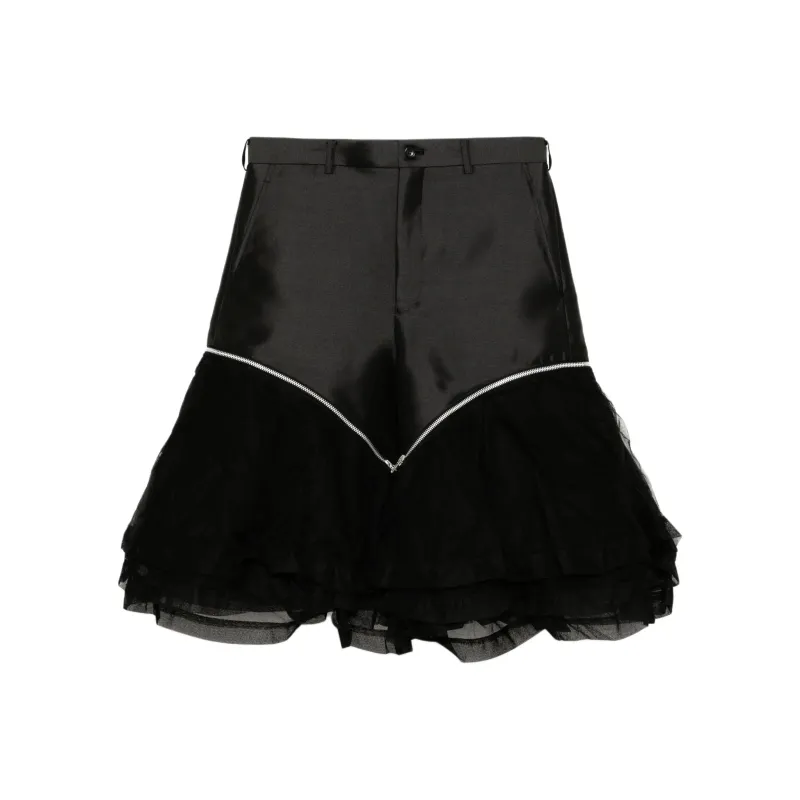 COMME Des GARCONS HOMME PLUS Ruffled Shorts-0