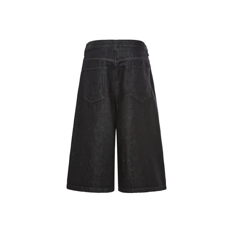 PVPVPV Denim Shorts Unisex Dark Blue-1