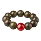 [Red Agate]Golden Phoebe Zhennan Bogwood Beaded Bracelet