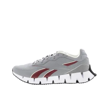 Reebok Zig Dynamica 4 Anti Slip Wear Resistant Low Top Running Shoes Men's Gray Red