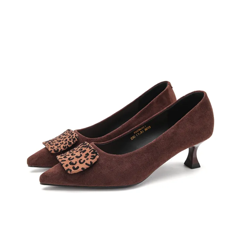 FOXER Chunky Heel High Heels Women's-6