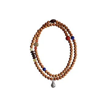 FANGYUANXIAOFU Laoshan Sandalwood Wooden Bracelets Unisex