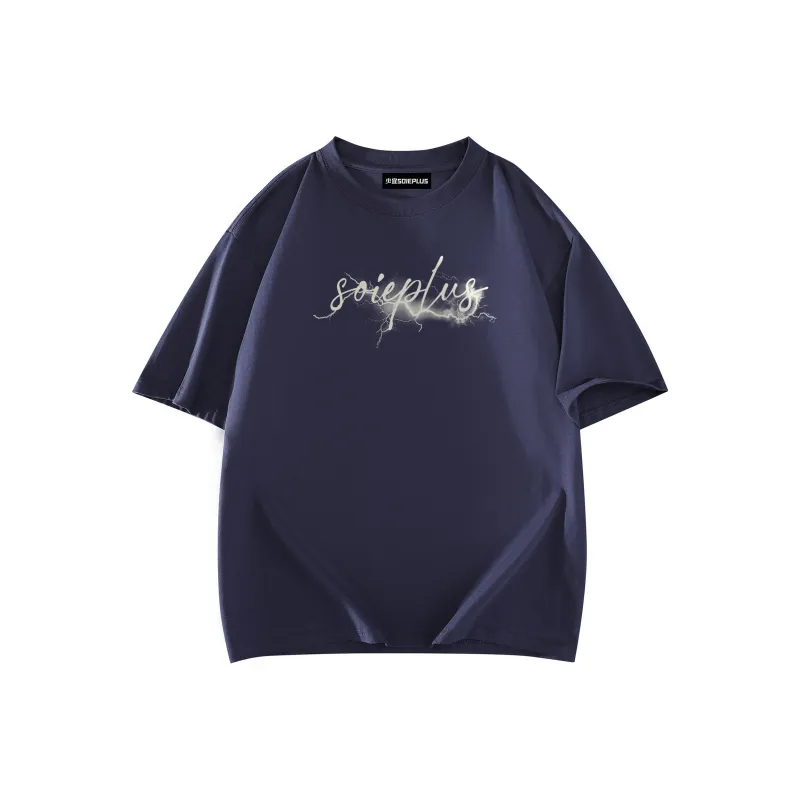 SOIE T-Shirts Unisex Navy Blue-1