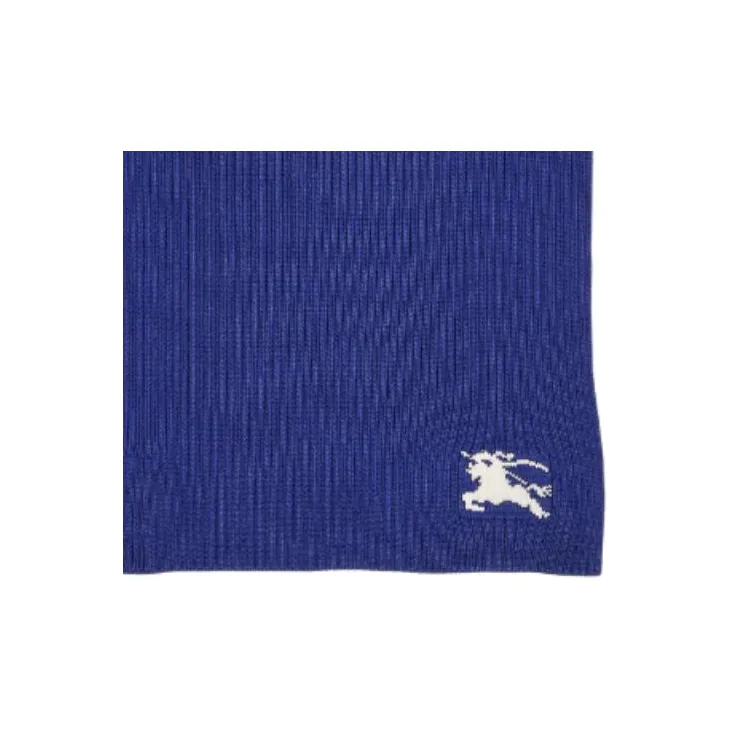 Burberry Wool Knit Scarves Kids' Blue-2