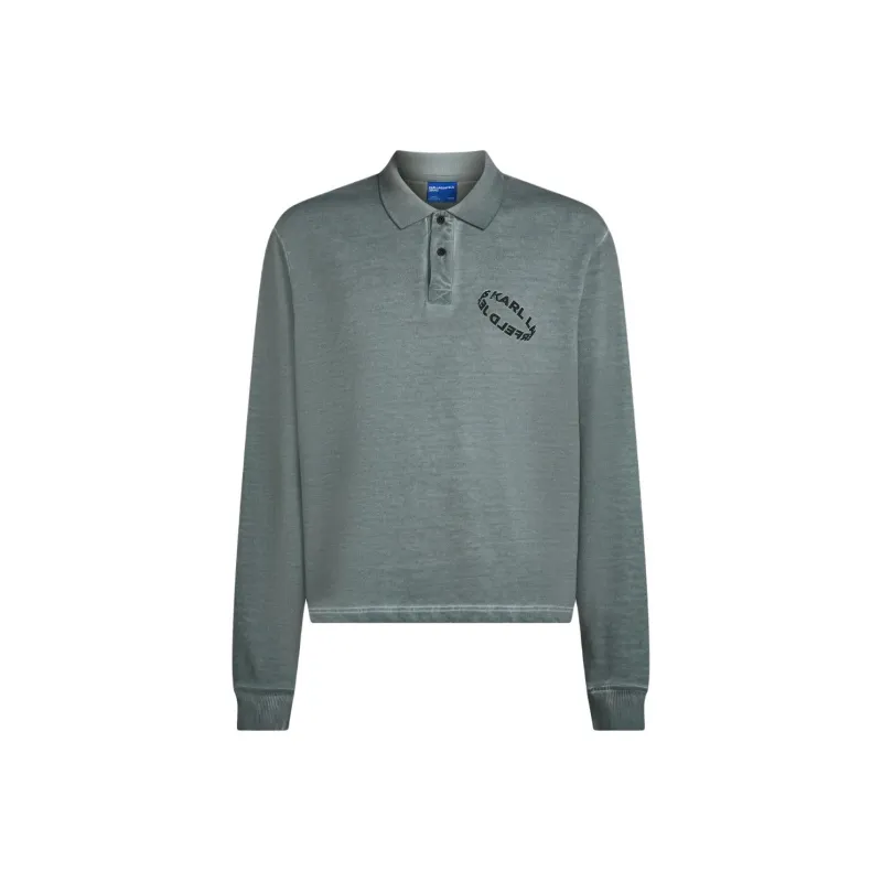 KARL LAGERFELD / Karl Lagerfeld Jeans Logo print Polo Sweatshirt-0