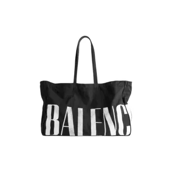 Balenciaga EDITOR Fabric Tote Bag, Shopping Bag, Shoulder Bag Tubas Women's Black