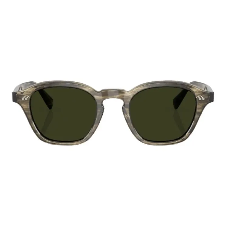 Oliver Peoples Plastic Square Sunglasses Unisex Brown-1