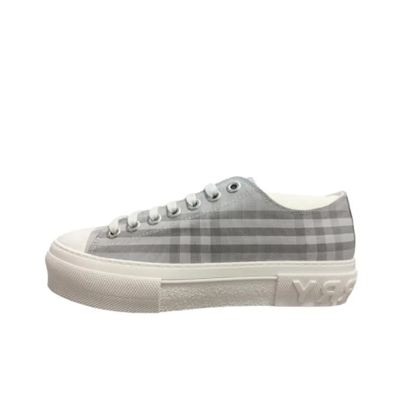 Burberry Low Top Canvas Shoes Men's Gray-0