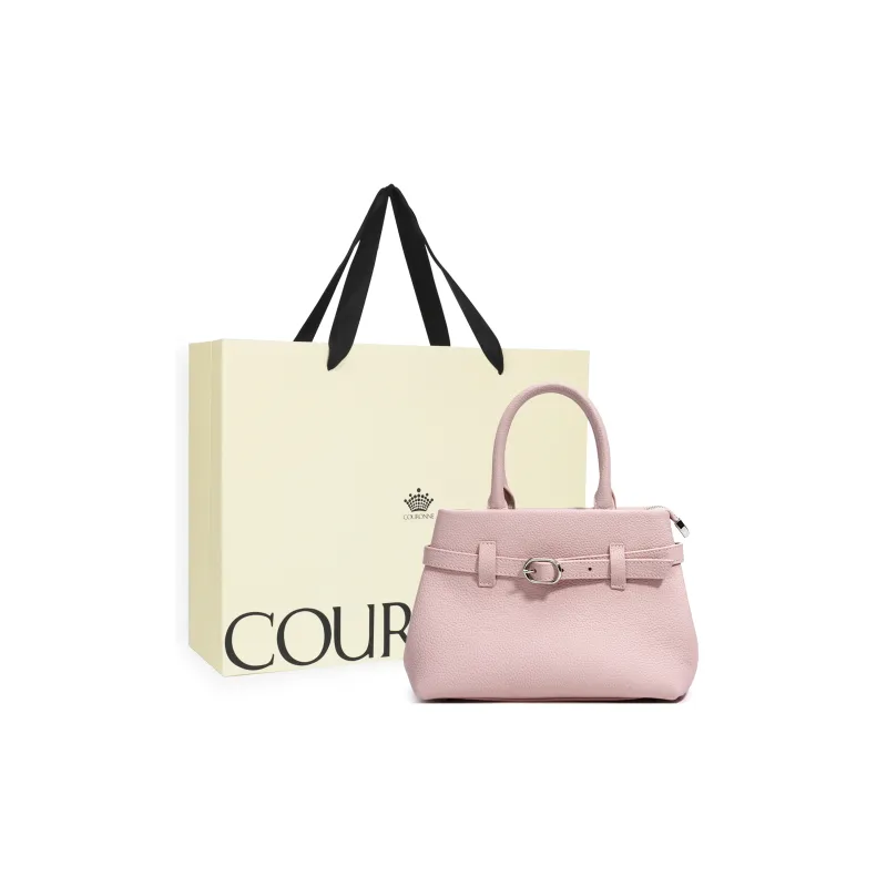 COURONNE Top Grain Cow Leather Kelly Bag Handbag Regular Women's Multicolor-11