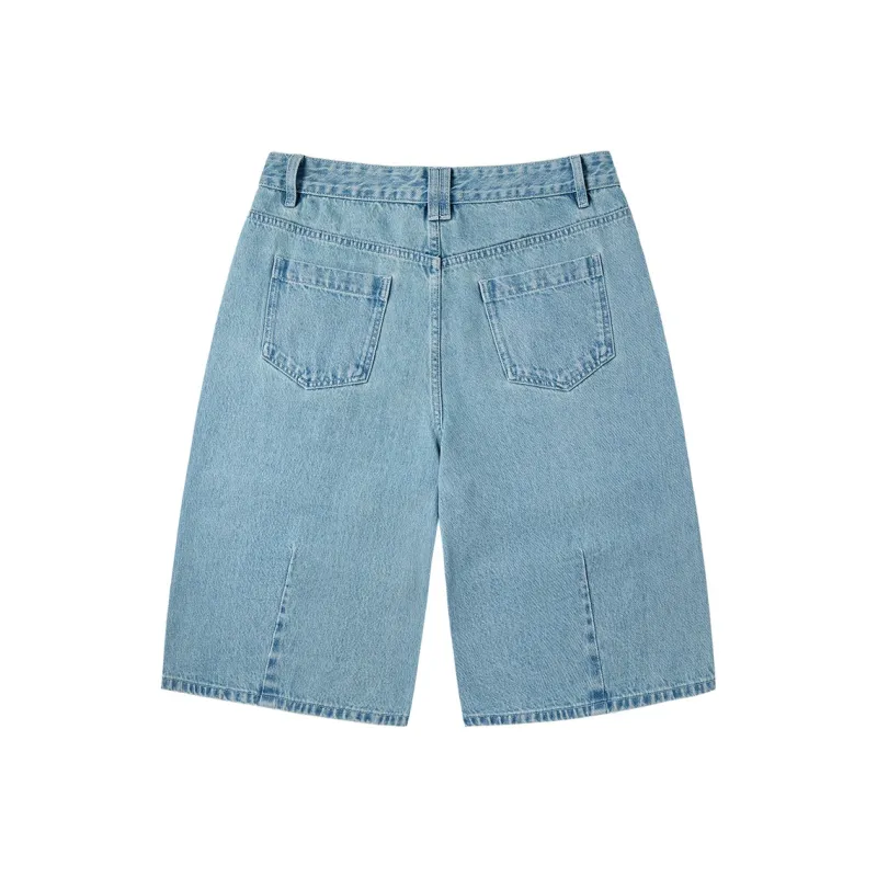 PSO Brand Denim Shorts Unisex-4
