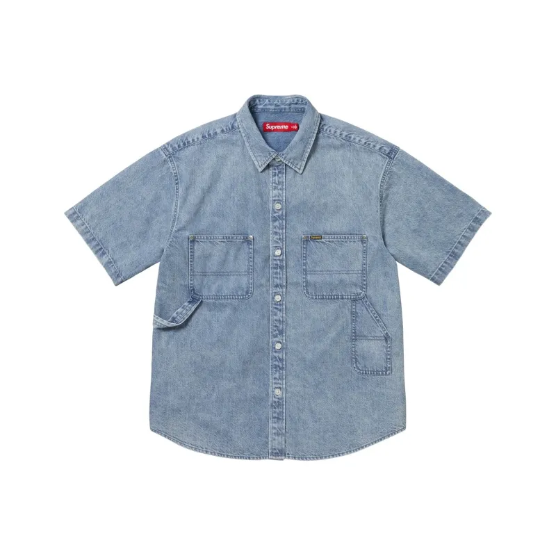 Supreme Loose Fit S/S Denim Painter Shirt-3
