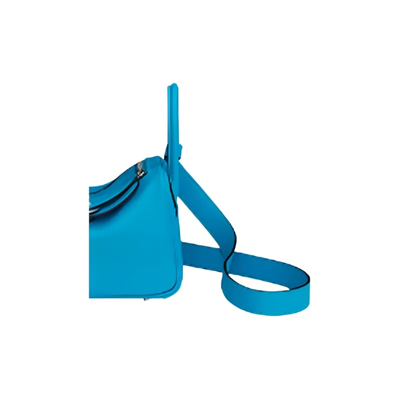 HERMES Lindy Swift Calfskin Handbag Shoulder Bag Crossbody Bag Mini Women's 0F Bleu Frida Frida Blue-3