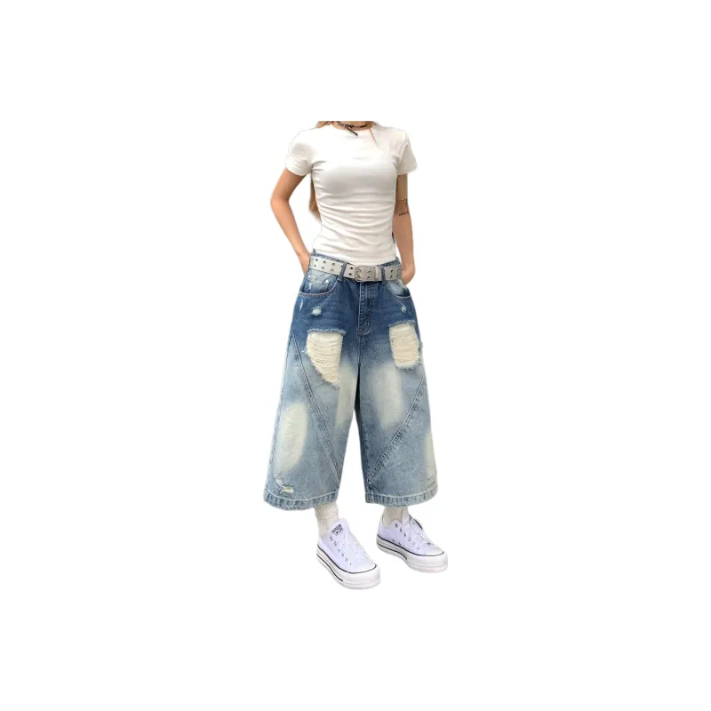 Concubine Zhu Denim Shorts Unisex-0