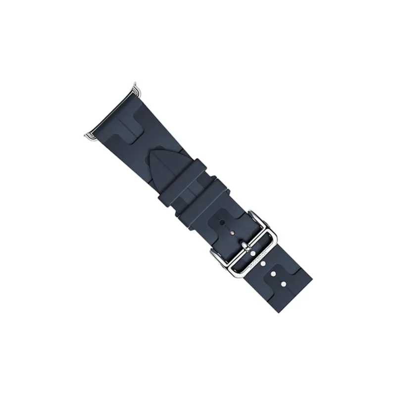 HERMES Apple Compatibility Watch Band Rubber Material-3