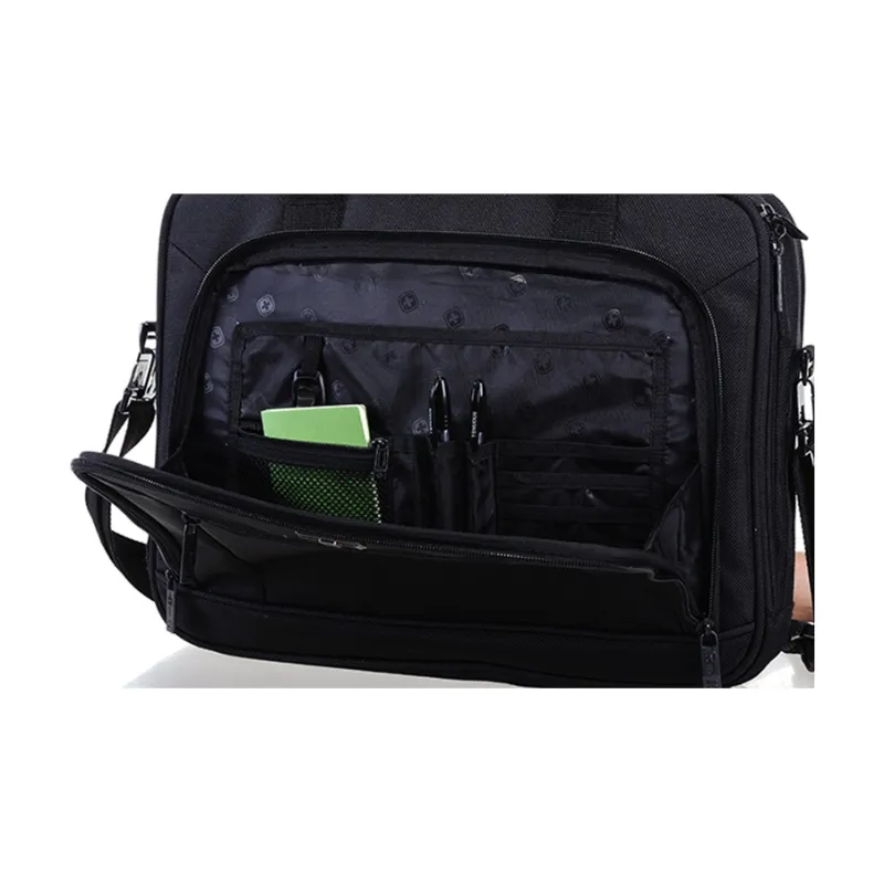 SUISSEWIN Polyester Briefcase Unisex Black-3
