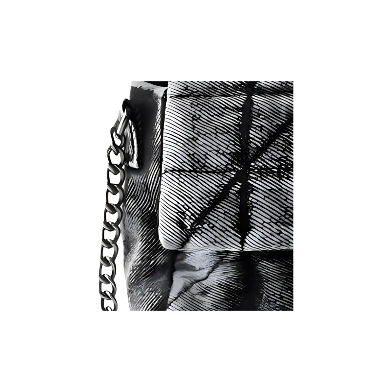 ZARA Cotton Handbag Shoulder Bag Regular Women's Black-3