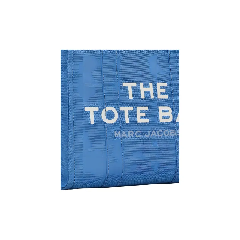 MARC JACOBS Cotton Tote Bag Shopping Bag Shoulder Bag Crossbody Bag Handbag Medium Size Women's Blue-4