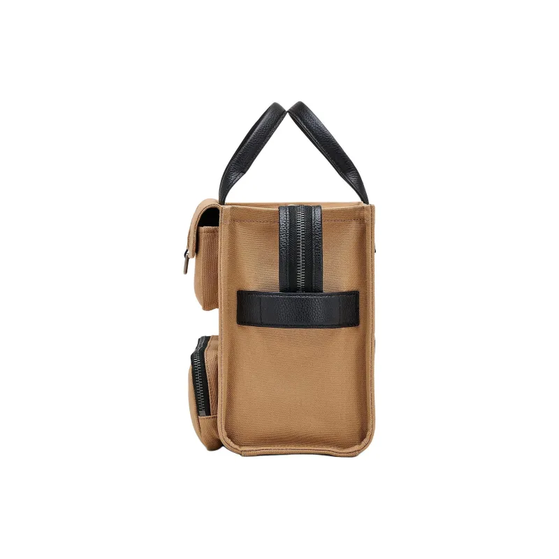 MARC JACOBS Canvas Tote Bag, Shopping Bag, Handbag Medium Size Unisex Camel-2