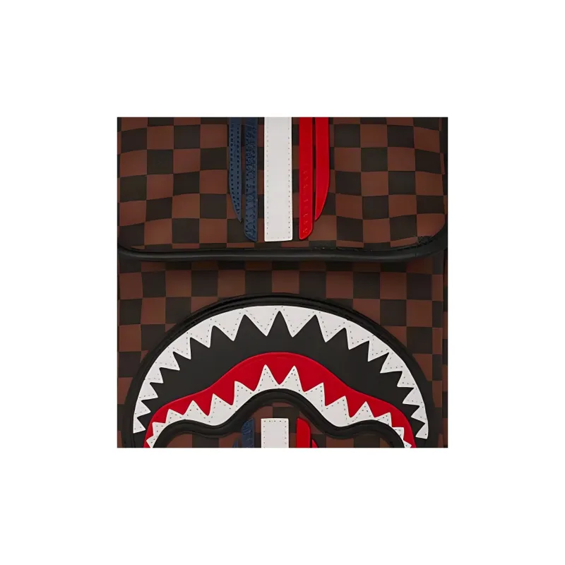 SPRAYGROUND Polyvinyl Chloride Crossbody Bag Men's Brown-3