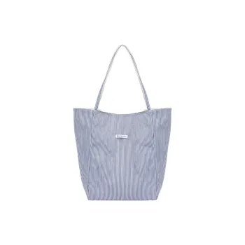 RIVMIND Canvas Tote Bag, Shoulder Bag Regular Women's Blue/Red