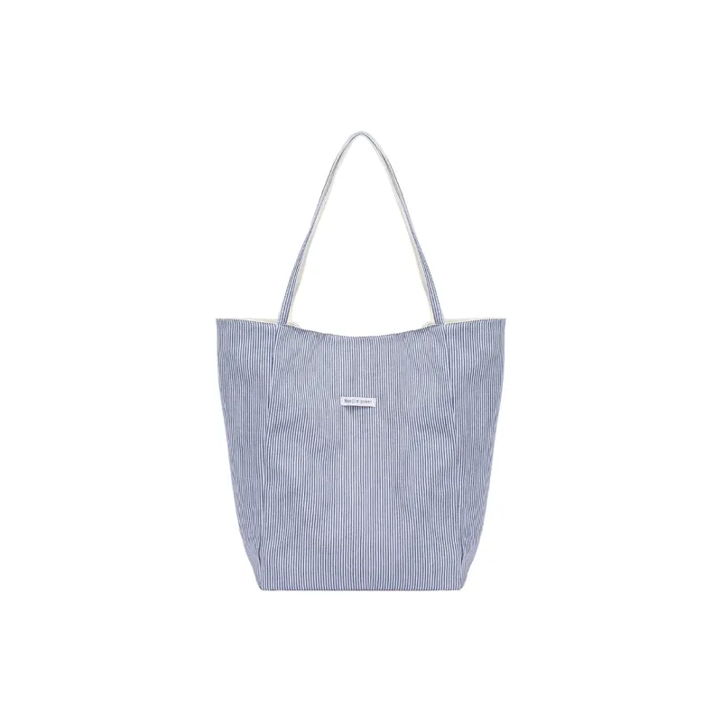 RIVMIND Canvas Tote Bag, Shoulder Bag Regular Women's Blue/Red-0