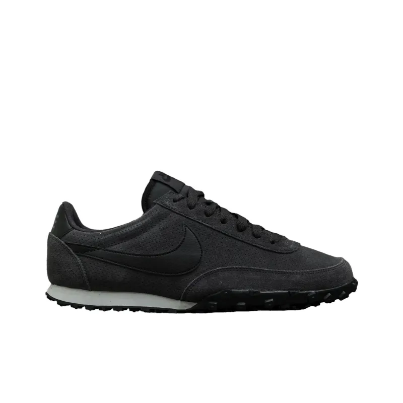 Nike Waffle Racer 17 Anti Slip Wear Resistant Low Top Casual Shoes Unisex Black-1