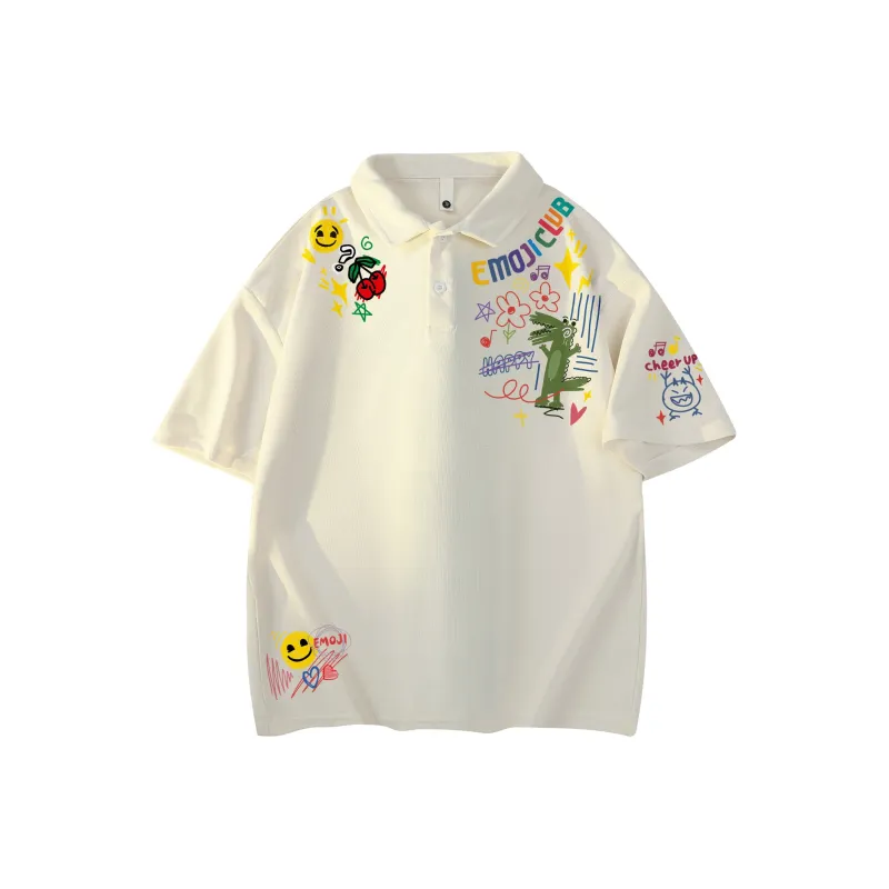Emoji Polo Shirts Unisex-15