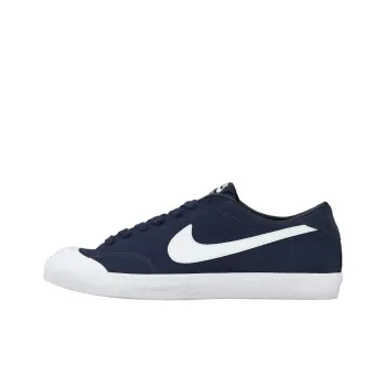 Nike Zoom All Court Low Top Skateboard Shoes Men's Blue