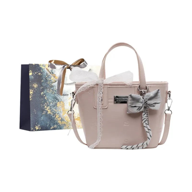 Iman's House PU Handbag Women's Ecru/Pink/Blue/Black-4