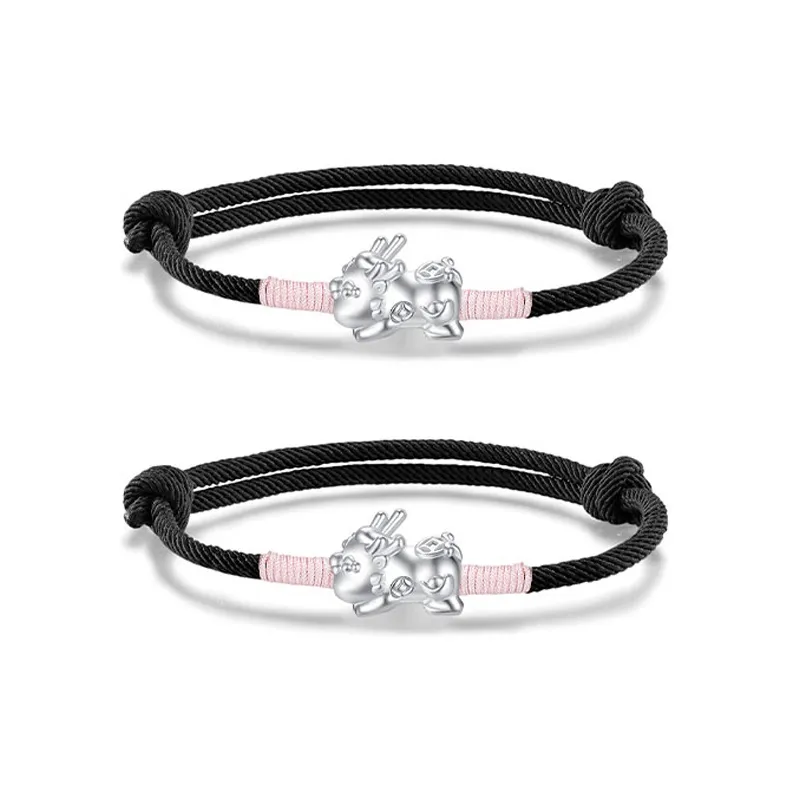 QUIET LOVE Alloy Rope Bracelets Unisex-4