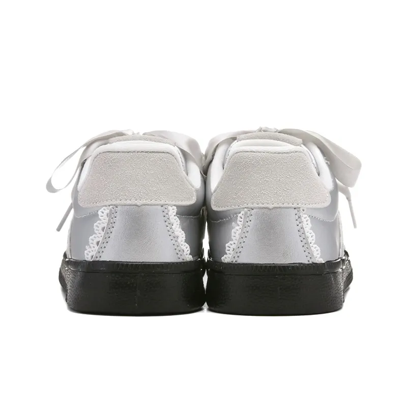 Ordifen Low Top Skateboard Shoes Women's Silver-3