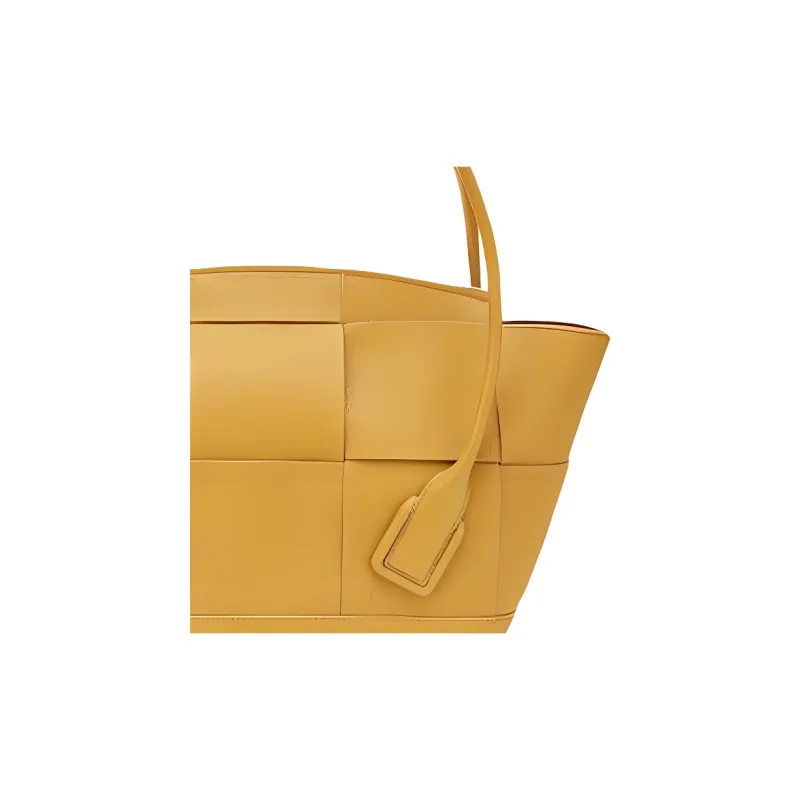 Bottega Veneta Sheepskin Handbag Medium Size Women's Curry-3