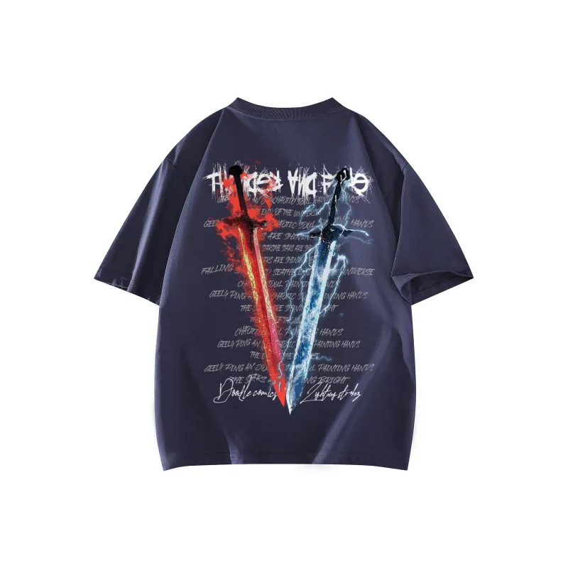 SOIE T-Shirts Unisex Navy Blue-0