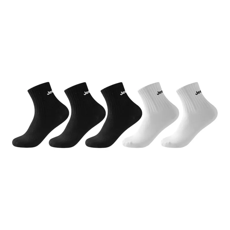 Jeep Mid Calf Socks Unisex 5 Pack-10